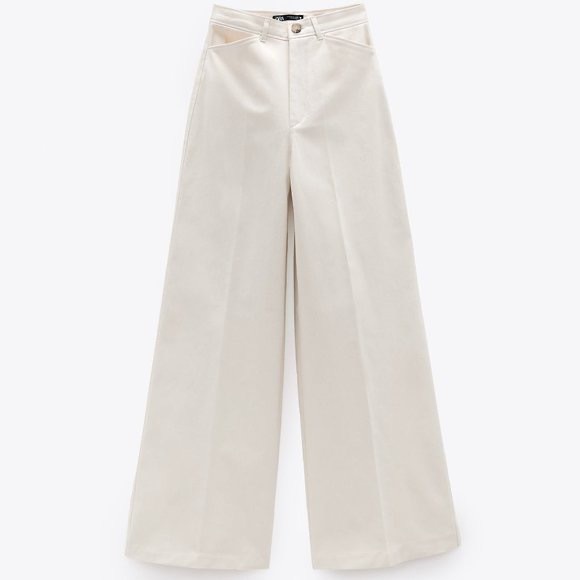 NWOT Zara Wide Leg Pants - Picture 1 of 8